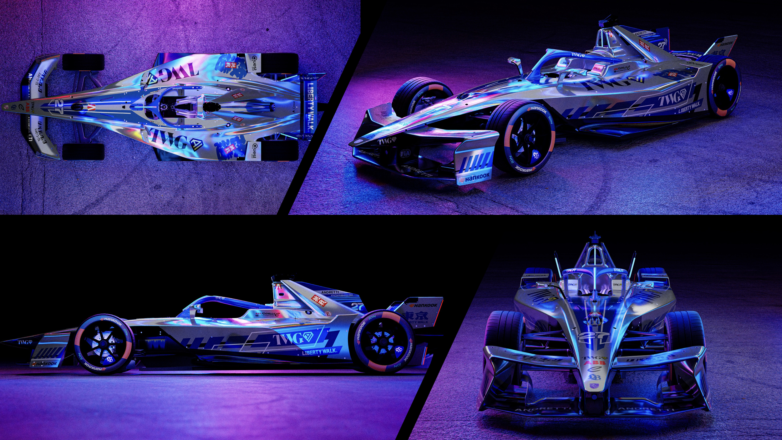 Liberty Walk has gone to work on Andretti's Formula E cars | Top Gear